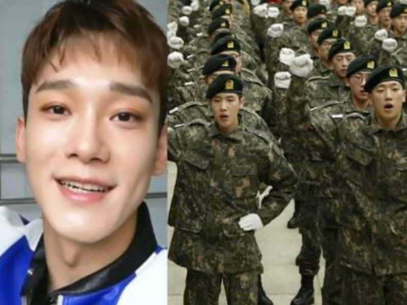Kore'de askerlik - EXO Chen askere gidiyor